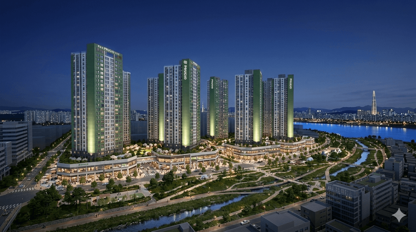 김포 한강시네폴리스 푸르지오 야경